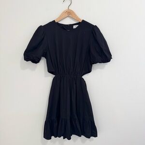 Wayf Black Cutout Mini Dress